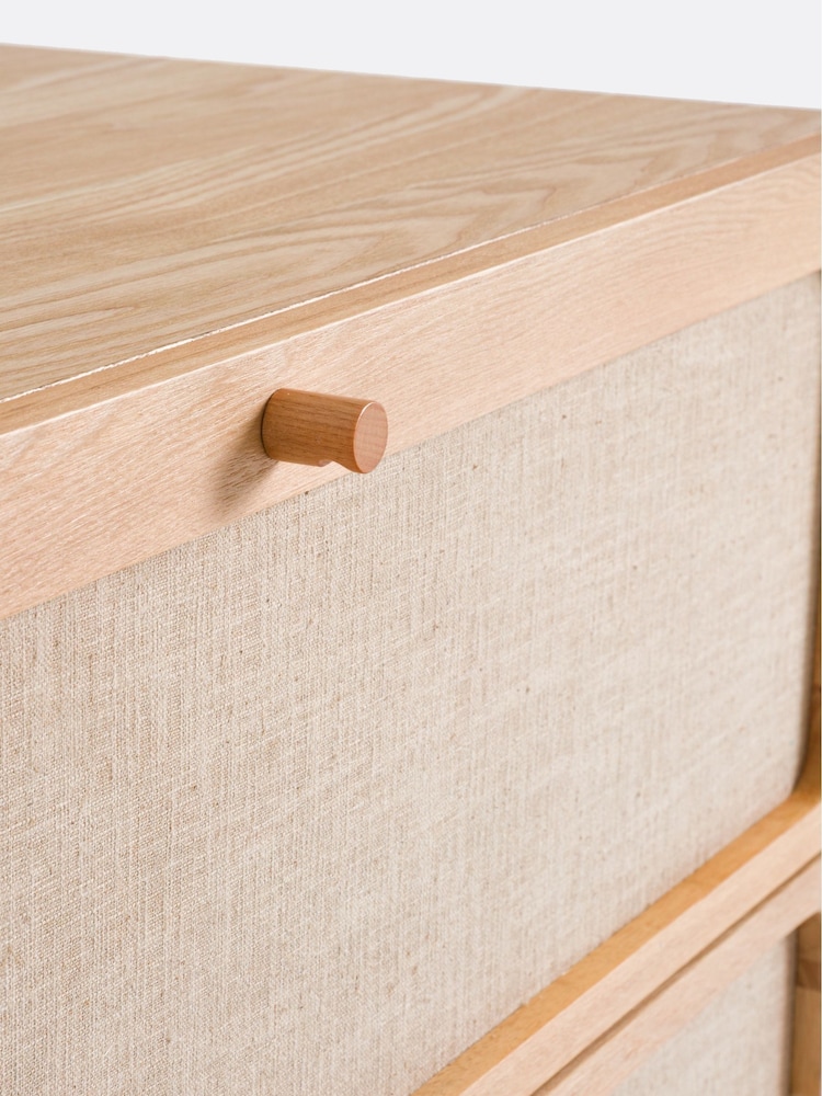La Redoute Intérieurs Oak Linen Tint Esmara 3 Drawer Ash and Linen Chest Of Drawers - Image 6 of 6 La Redoute Intérieurs Oak Linen Tint Esmara 3 Drawer Ash and Linen Chest Of Drawers - Image 6 of 6