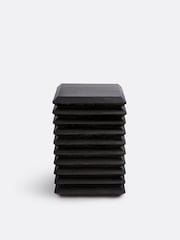 La Redoute Intérieurs Black Remilo Mango Wood Side Table - Image 1 of 3