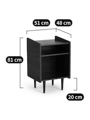 La Redoute Intérieurs Walnut Ronda L51cm Vintage Style Vinyl Cabinet - Image 4 of 6