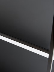 La Redoute Intérieurs Black Hiba Industrial Low Steel Dual-Function Bookshelf - Image 3 of 4