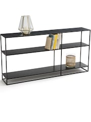 La Redoute Intérieurs Black Hiba Industrial Low Steel Dual-Function Bookshelf - Image 4 of 4