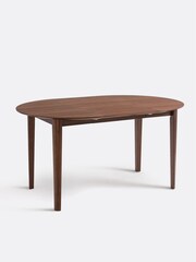 La Redoute Intérieurs Walnut Tioga 4 To 8 Seater Oak Extendable Table - Image 2 of 5