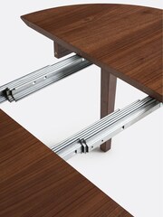 La Redoute Intérieurs Walnut Tioga 4 To 8 Seater Oak Extendable Table - Image 4 of 5