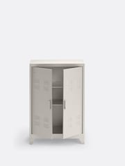 La Redoute Intérieurs Pebble Hiba Industrial Low Metal Cabinet - Image 1 of 5