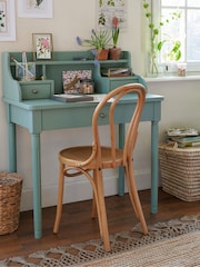 La Redoute Intérieurs Green Eucalyptus Baudry Solid Pine Desk with Extension - Image 1 of 6