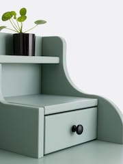 La Redoute Intérieurs Green Eucalyptus Baudry Solid Pine Desk with Extension - Image 3 of 6