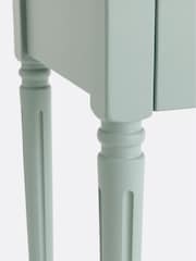 La Redoute Intérieurs Green Eucalyptus Baudry Solid Pine Desk with Extension - Image 4 of 6