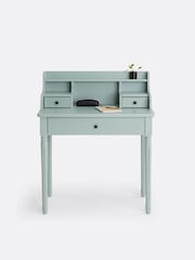 La Redoute Intérieurs Green Eucalyptus Baudry Solid Pine Desk with Extension - Image 5 of 6