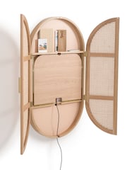 La Redoute Intérieurs Natural Oak Plate Mathéo Wall Desk - Image 4 of 6