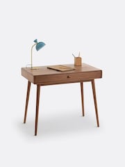 La Redoute Intérieurs Walnut Miji 1-Drawer Scandi Desk - Image 2 of 5