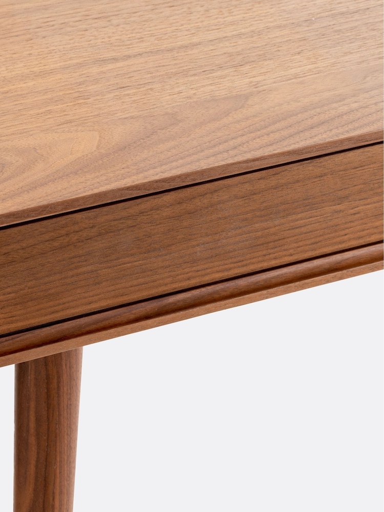 La Redoute Intérieurs Walnut Miji 1-Drawer Scandi Desk - Image 5 of 5