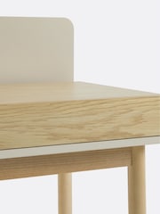 La Redoute Intérieurs Oak Off White Graphy 1-Drawer Desk - Image 4 of 6