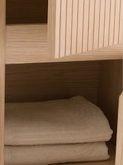 La Redoute Intérieurs Natural Oak Plate Nilia Wall-Mounted Bathroom Column - Image 4 of 6