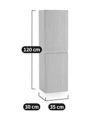 La Redoute Intérieurs Natural Oak Plate Nilia Wall-Mounted Bathroom Column - Image 6 of 6