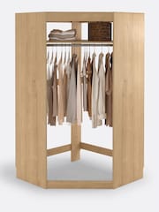 La Redoute Intérieurs Arlington Oak Wood Build Corner Module Wardrobe - Image 2 of 4
