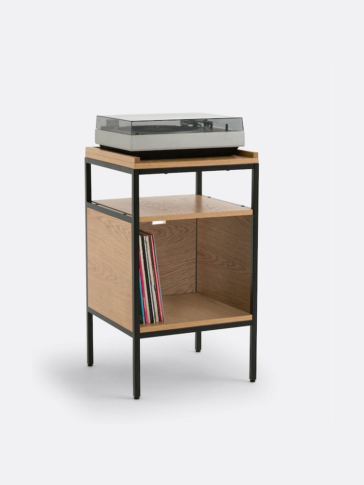 La Redoute Intérieurs Oak Volga 48cm Metal Vinyl Cabinet - Image 2 of 5