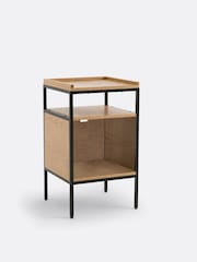 La Redoute Intérieurs Oak Volga 48cm Metal Vinyl Cabinet - Image 3 of 5