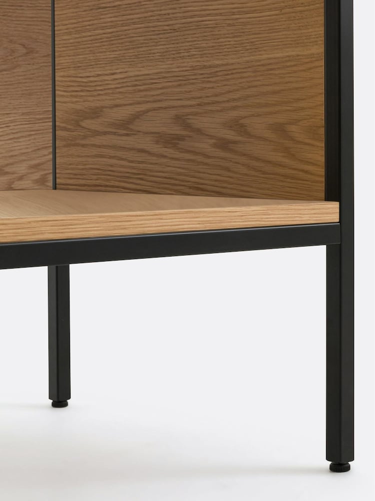 La Redoute Intérieurs Oak Volga 48cm Metal Vinyl Cabinet - Image 5 of 5