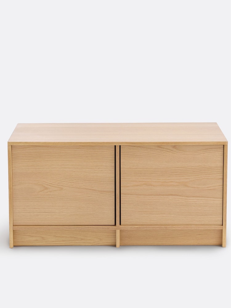 La Redoute Intérieurs Oak Senssia Oak Modular 2 Door Low Sideboard - Image 2 of 5
