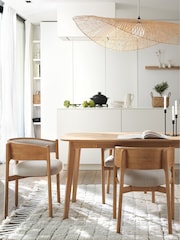 La Redoute Intérieurs Oak Dalmar 6 Seater Table - Image 1 of 5