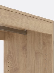 La Redoute Intérieurs Arlington Oak Wood Build Hanging Wardrobe + Trouser Rack Module - Image 4 of 6