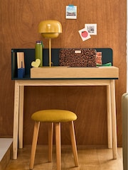La Redoute Intérieurs Oak Green Graphy 1-Drawer Desk - Image 1 of 6