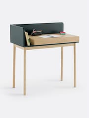 La Redoute Intérieurs Oak Green Graphy 1-Drawer Desk - Image 3 of 6