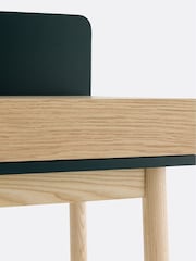 La Redoute Intérieurs Oak Green Graphy 1-Drawer Desk - Image 4 of 6