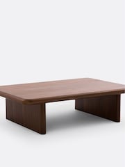 La Redoute Intérieurs Walnut Curva Coffee Table - Image 2 of 5