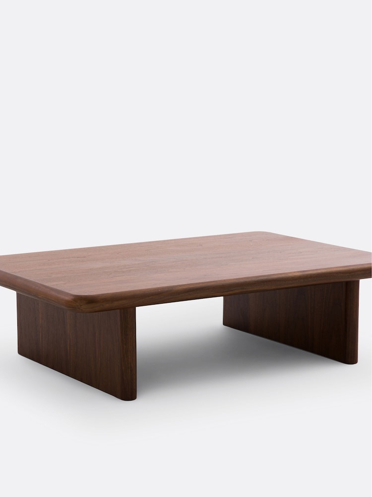 La Redoute Intérieurs Walnut Curva Coffee Table - Image 2 of 5