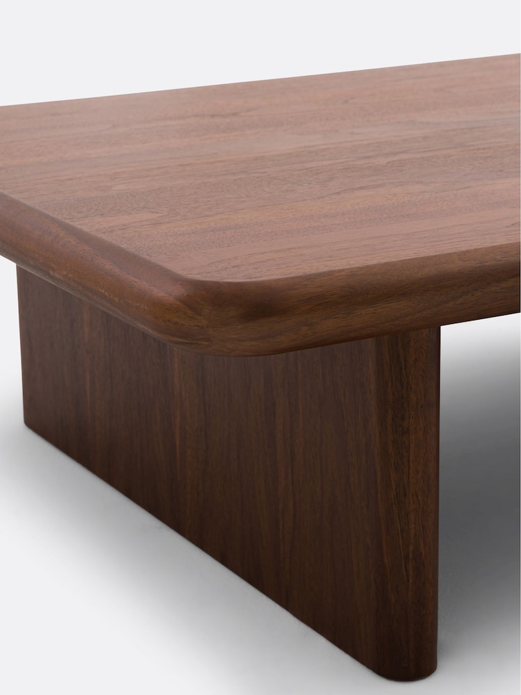 La Redoute Intérieurs Walnut Curva Coffee Table - Image 5 of 5