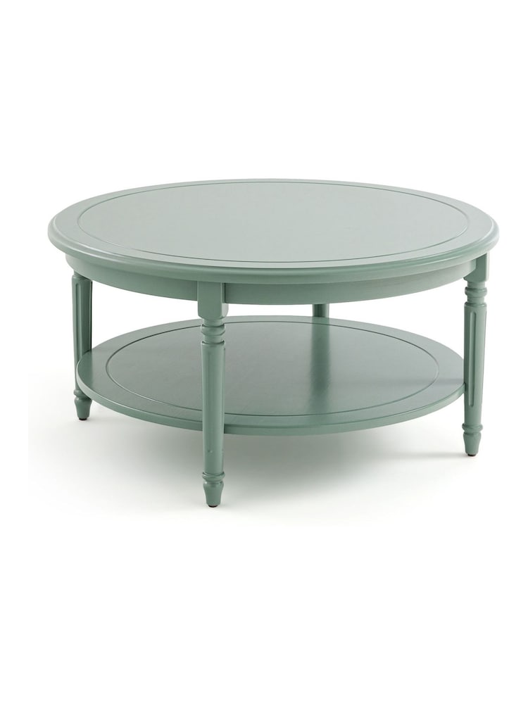 La Redoute Intérieurs Green Eucalyptus Baudry Round Coffee Table - Image 2 of 4