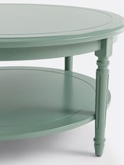 La Redoute Intérieurs Green Eucalyptus Baudry Round Coffee Table - Image 3 of 4