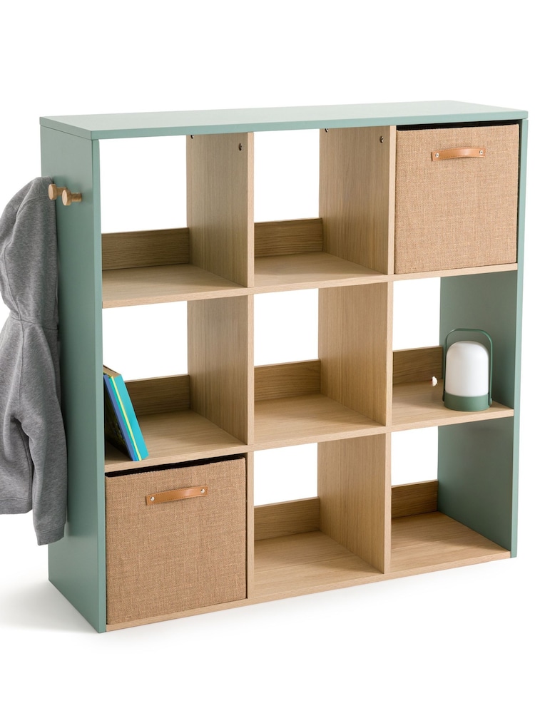 La Redoute Intérieurs Grey Green Bookie 9-Compartment Storage Unit - Image 1 of 3 La Redoute Intérieurs Grey Green Bookie 9-Compartment Storage Unit - Image 1 of 3