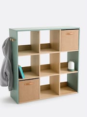 La Redoute Intérieurs Grey Green Bookie 9-Compartment Storage Unit - Image 2 of 3
