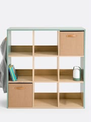 La Redoute Intérieurs Grey Green Bookie 9-Compartment Storage Unit - Image 3 of 3