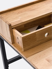 La Redoute Intérieurs Oak Black Hiba Industrial Metal Unit Desk - Image 5 of 6