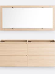 La Redoute Intérieurs Light Oak Nirio L120cm Wall Mounted Bathroom Vanity Mirror - Image 2 of 4