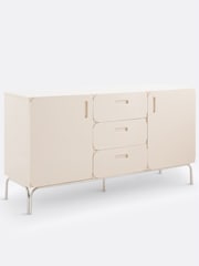 La Redoute Intérieurs Beige Navel 2-Door 3-Drawer Sideboard - Image 3 of 6
