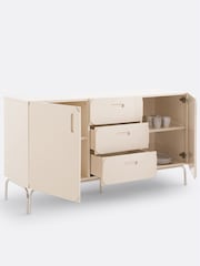 La Redoute Intérieurs Beige Navel 2-Door 3-Drawer Sideboard - Image 4 of 6