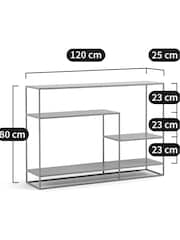 La Redoute Intérieurs Celadon Hiba Industrial Metal Console Table - Image 4 of 5