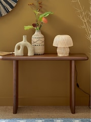 La Redoute Intérieurs Walnut Curva Walnut Console - Image 1 of 5