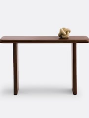 La Redoute Intérieurs Walnut Curva Walnut Console - Image 3 of 5