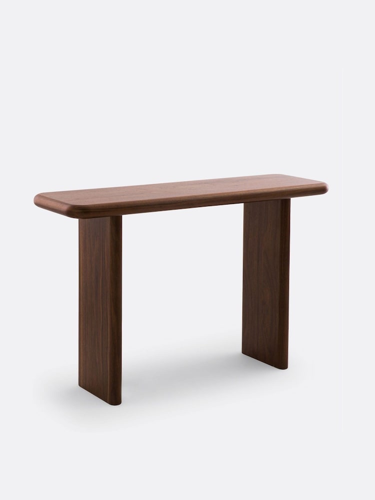 La Redoute Intérieurs Walnut Curva Walnut Console - Image 5 of 5