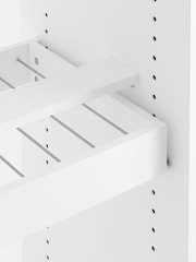 La Redoute Intérieurs White Build Hanging Wardrobe + Trouser Rack Module - Image 4 of 5