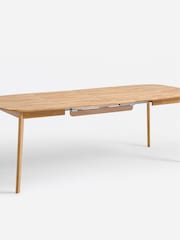 La Redoute Intérieurs Oak Dalmer 6 to 10 Seater Extendable Solid Oak Table - Image 3 of 6