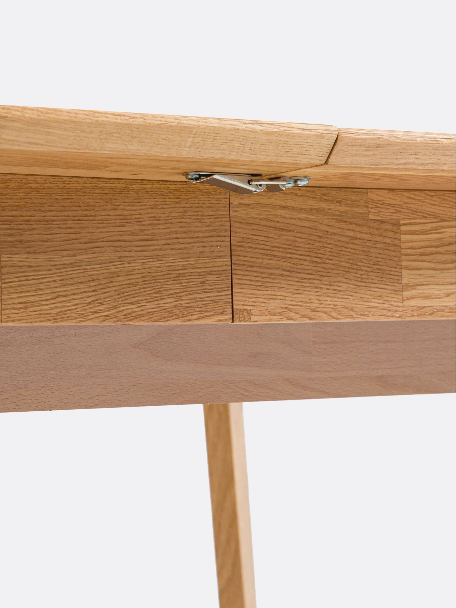 Buy La Redoute Intérieurs Oak Dalmer 6 to 10 Seater Extendable Solid ...
