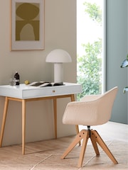 La Redoute Intérieurs White Jimi Desk with 1 Drawer - Image 1 of 5