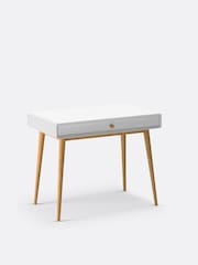 La Redoute Intérieurs White Jimi Desk with 1 Drawer - Image 2 of 5