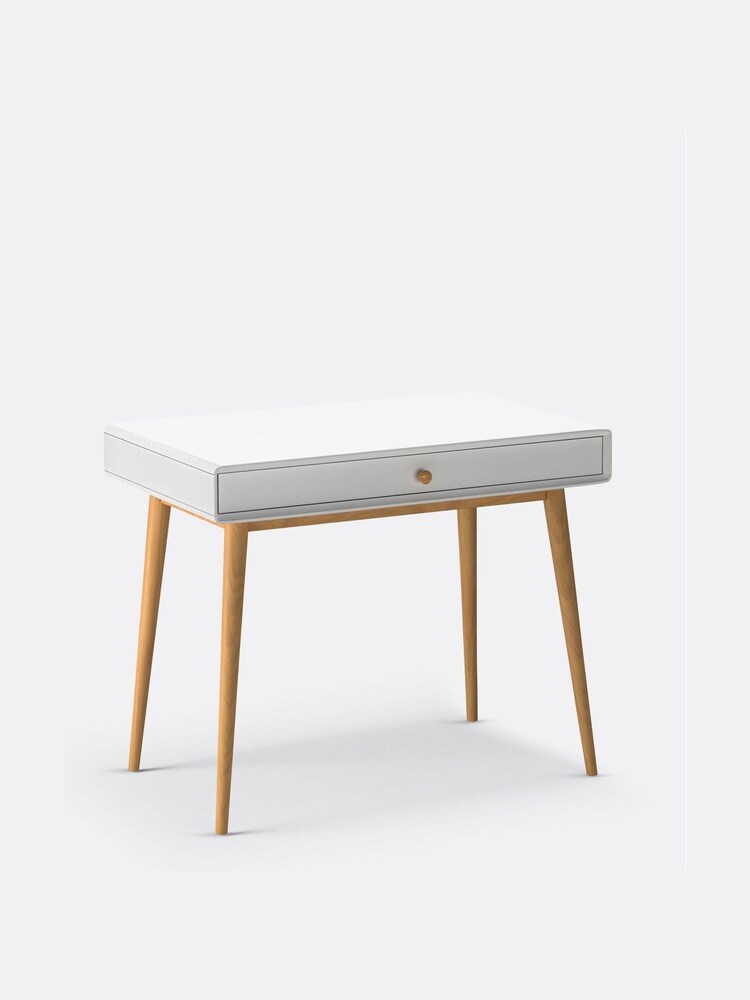 La Redoute Intérieurs White Jimi Desk with 1 Drawer - Image 2 of 5